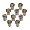 Car 10 x BA15S 1156 Amber LED Tail Brake Turn Signal Light Bulbs