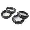 4 x Black 43x55mm Motorcycle Front Fork Damper Shock Absorber Seal