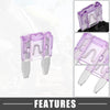 Car 35A Mini Blade Style Fuse Set with 12 AWG Holder