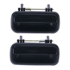 Toyota Hilux 2 x Rear Door Handle Outer Gloss Black Lever (1988-1997)