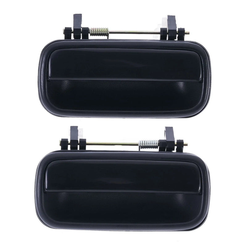 Toyota Hilux 2 x Rear Door Handle Outer Gloss Black Lever (1988-1997)