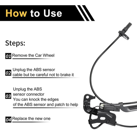 Ford Ranger 2012-2022 ABS Wheel Speed Sensor (2 x)