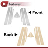 Nissan Altima (2002-2006) Chrome Silver 8 Pcs Car Door Pillar Window Trim