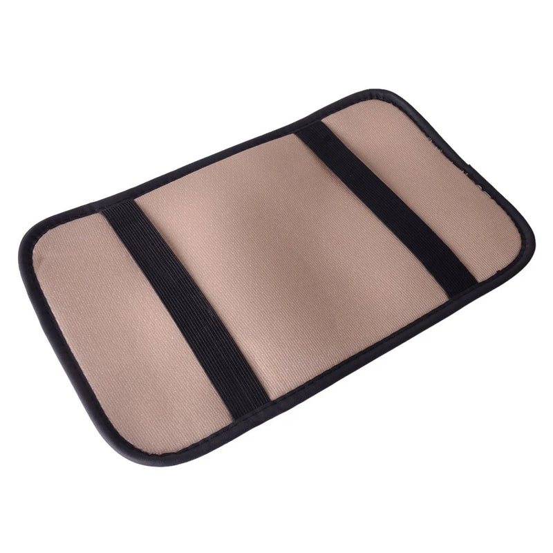 Car Center Console Pad Beige Universal Armrest Cushion Cover