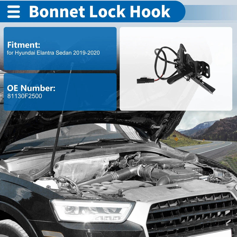 Hyundai Elantra Sedan (2019-2020) 1 x Pc Hood Latch Assembly