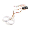 Car Headlight Retrofit 60MM White Amber Switchback LED Halo Rings