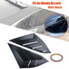Honda Accord 2 x Matte Black Side Vent Window Quarter Louvers (2018-2021)