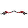 Yamaha YZF R1 R6 R6S CNC Red Extendable Brake Clutch Levers (2004-2016)