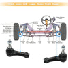 Ford F-150 (2004-2023) - Metal Rubber Black 12 x Front Suspension Kit