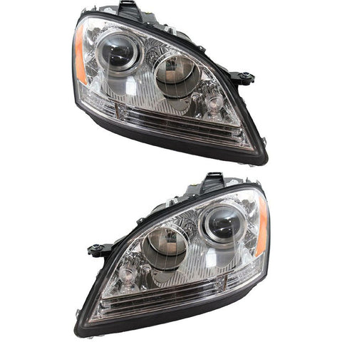 Headlight Set For 2006-2007 Mercedes Benz ML350 ML500