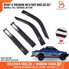 Mitsubishi Triton MK Weather Shield Window Visor Rain Guard (95-06)