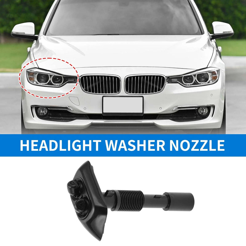 BMW 740iL 740i Front Passenger Side Headlight Washer Nozzle