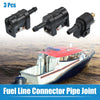 Yamaha 3 x 8mm 5/16" Marine Boat Engine Fuel Line Connector Male Fittings