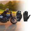 1 x Pair Motorcycle Gloves Spring Summer Phone Touch M Black TPU