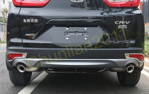 Honda CR-V Chrome Front & Rear Tail Fog Light Cover Trim (2017-2019)