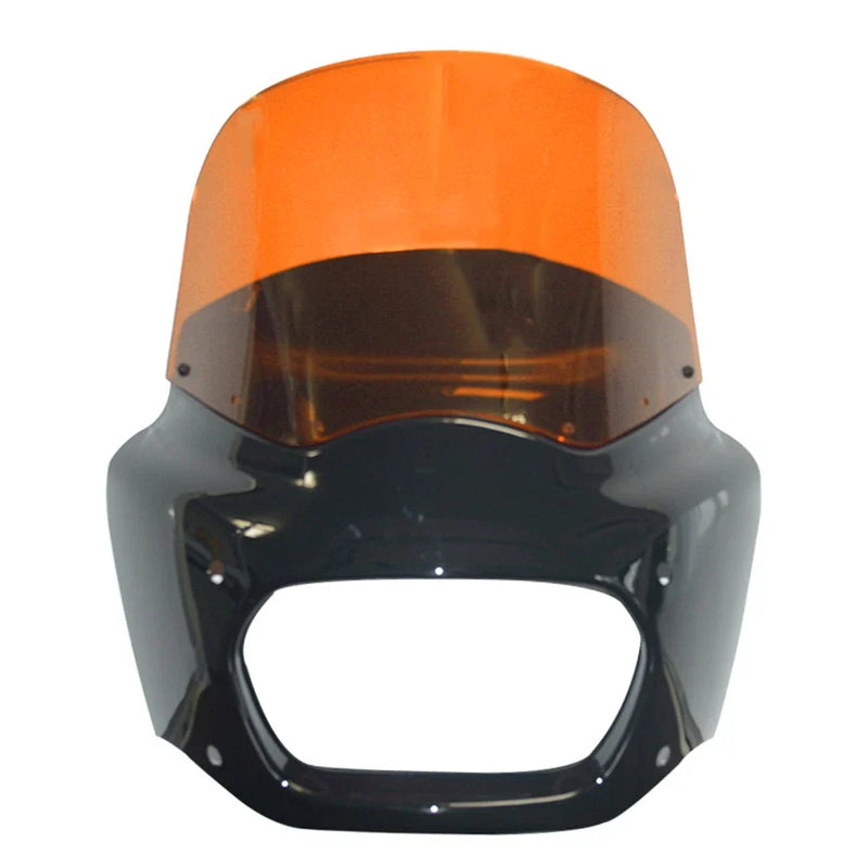 Harley Softail Fat Bob 11" Orange Front Fairing Windshield (2018-2019)