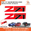Holden Colorado Z71 Side Rear Bed Fender Body Sticker Decal (03-11)