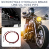 Brake Line 70.87" 10mm Oil Hose Pipe Stainless Steel Red