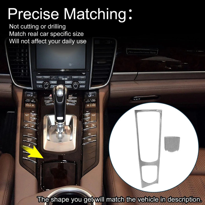 Porsche Panamera (2010-2016) 1 Set ABS Gear Shift Knob Cover Sticker