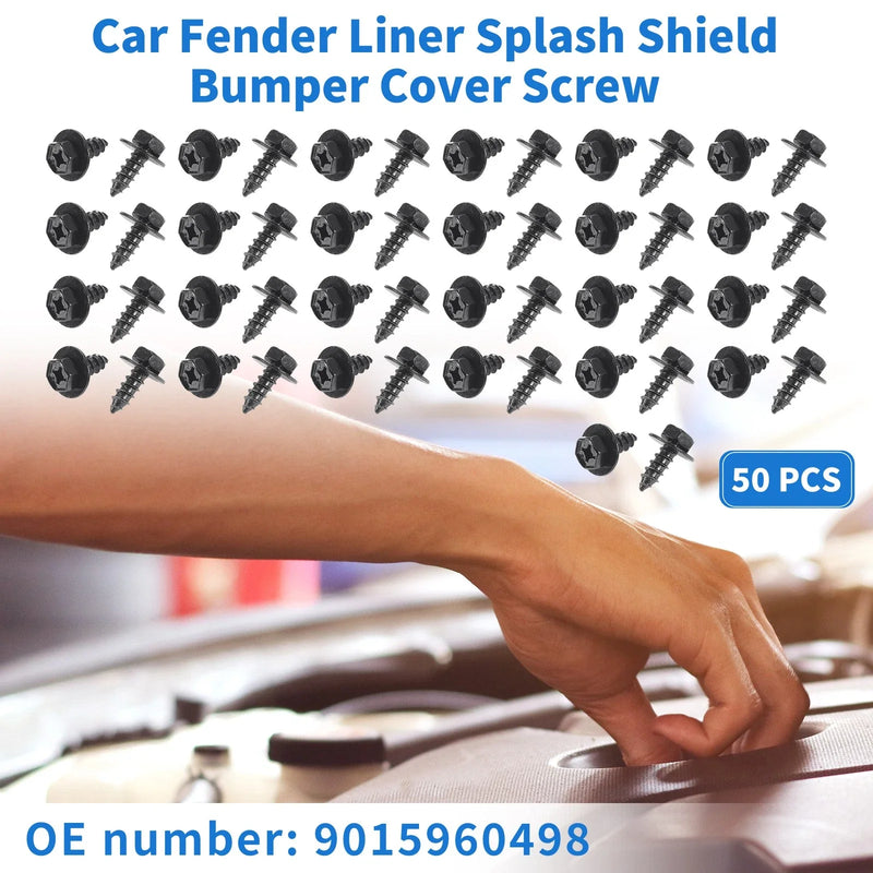 Scion XD 50 Pcs Fender Liner Splash Shield Bumper Cover Screw (2008–2014)