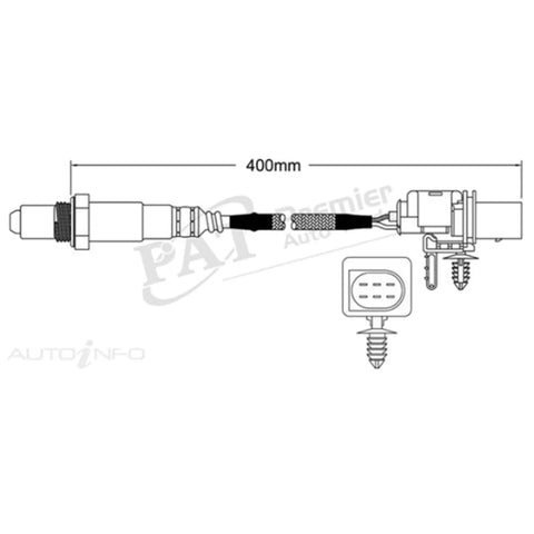 Nissan Navara D40 3.0L V9X Pre Cat Oxygen O2 Sensor (2011-2015)