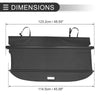 Subaru Forester (2014-2018) Black Carbon Fiber Retractable Cargo Cover