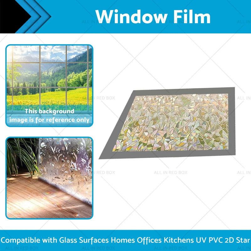 Universal Fit Static Cling Window Film Privacy Glass Sticker