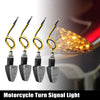 Motorcycle 4 x Motorcycle Turn Signal Lights Amber 12V LED Housing