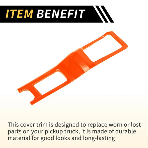 Jeep Wrangler JL JLU (2018-2024) Orange 4WD Gear Shift Panel Cover