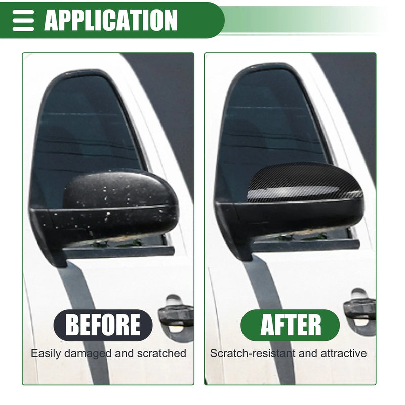 Chevrolet Silverado 1500 Black Pair Left Right Rearview Mirror Covers