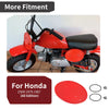 Honda Z50R Red Front Number Plate & Clips (1979-1987)