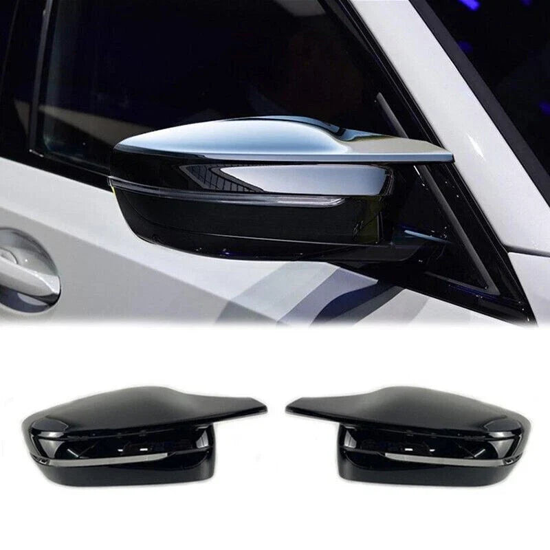 BMW 3 Series M Style Glossy Black Side Mirror Cover Caps (2019–2023)
