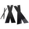 Honda Civic (2006-2011) 6pcs Black Door Trim Cover Kit