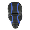 Harley Road Glide Black Blue Driver Passenger Gel Seat Backrest (14-23)