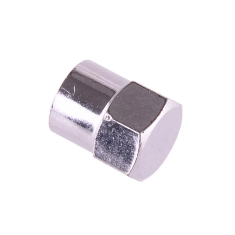 Car & Bike 200 Pcs Silver Tire Valve Caps