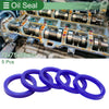 Make Oil Seal / 75x95x12mm / TPU Rotary Shaft Seal High Pressure Blue 5 Pcs