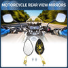 Motorcycle M8/M10 Rear View Mirror / 1 Set / Handlebar Mirrors Gold Tone