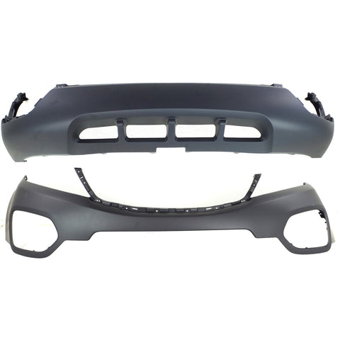 Bumper Covers Fascias Set of 2 Front Upper for Kia