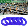 Oil Seal Rotary Shaft Seal TPU 30x40x7mm High Pressure Blue 5 Pcs