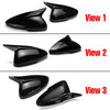 Honda Accord Pair Glossy Black Rearview Mirror Cover Cap Trim (2018–2022)