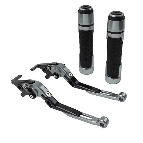 Suzuki GSR750 GSXR600 CNC Brake Clutch Levers & Handlebar Grips Set (2011-2016)