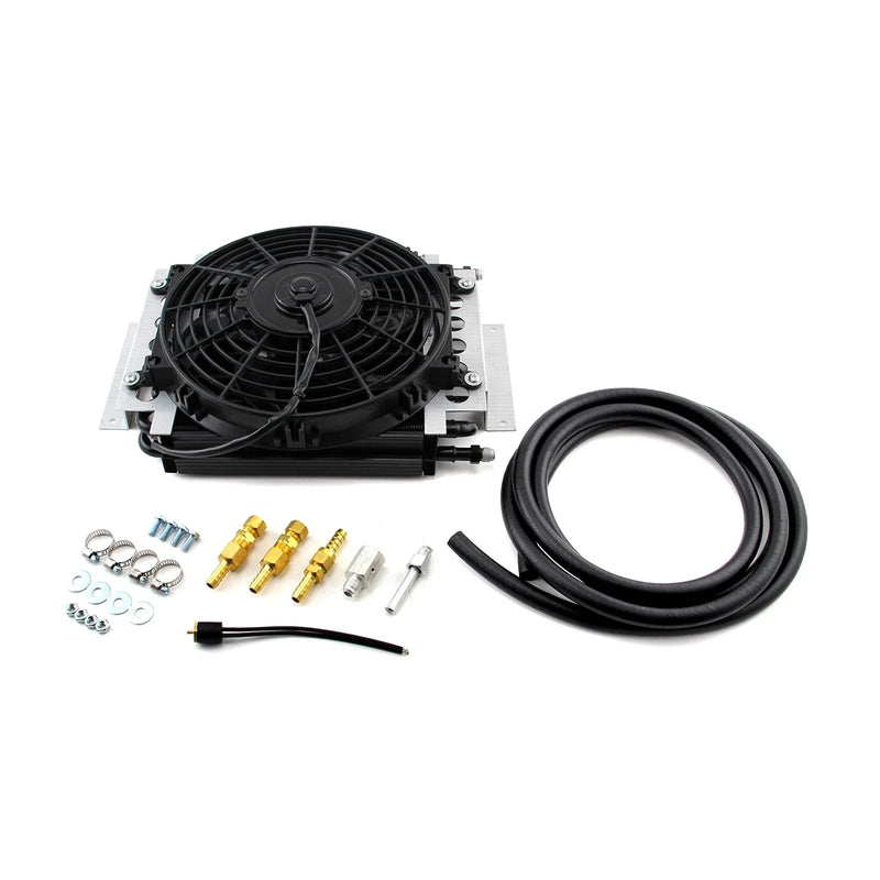 Remote - Universal 16 Pass Transmission Oil Cooler & Fan