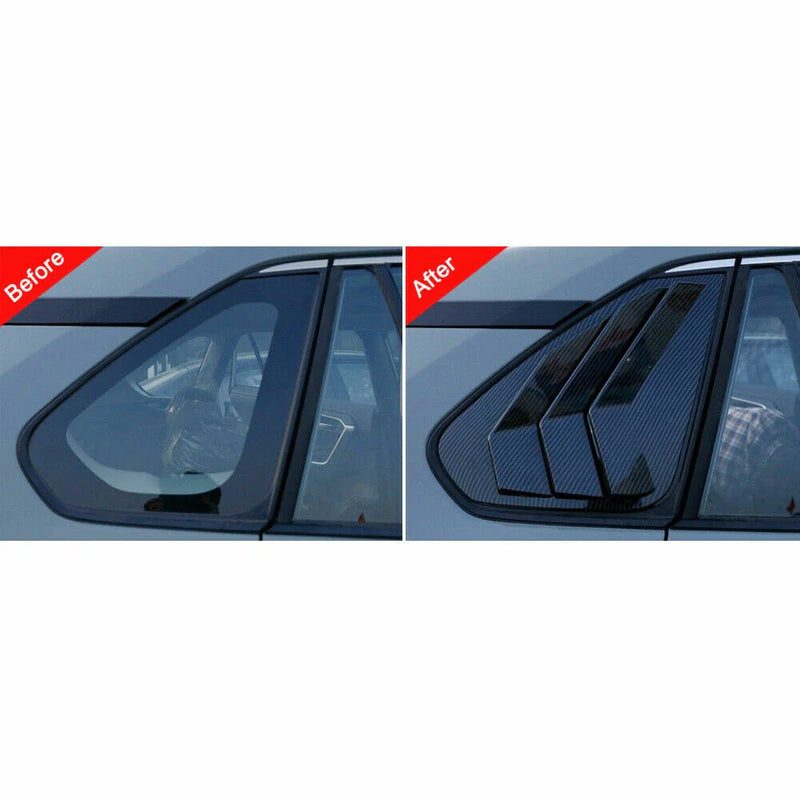 Toyota RAV4 Carbon Fiber Look Side Vent Scoop Louver Trim (2019–2023)