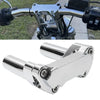 Harley Fat Boy, Low Rider, Softail Chrome 4" Risers 1" Handlebar Clamp