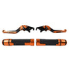 Kawasaki Z1000 Orange Extendable Brake Clutch Levers & Handlebar Grips