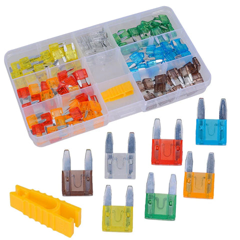 Auto, Truck, Boat, ATV, UTV, Motorcycle 140stk Blade Fuse Assortment Kit (5A-30A)