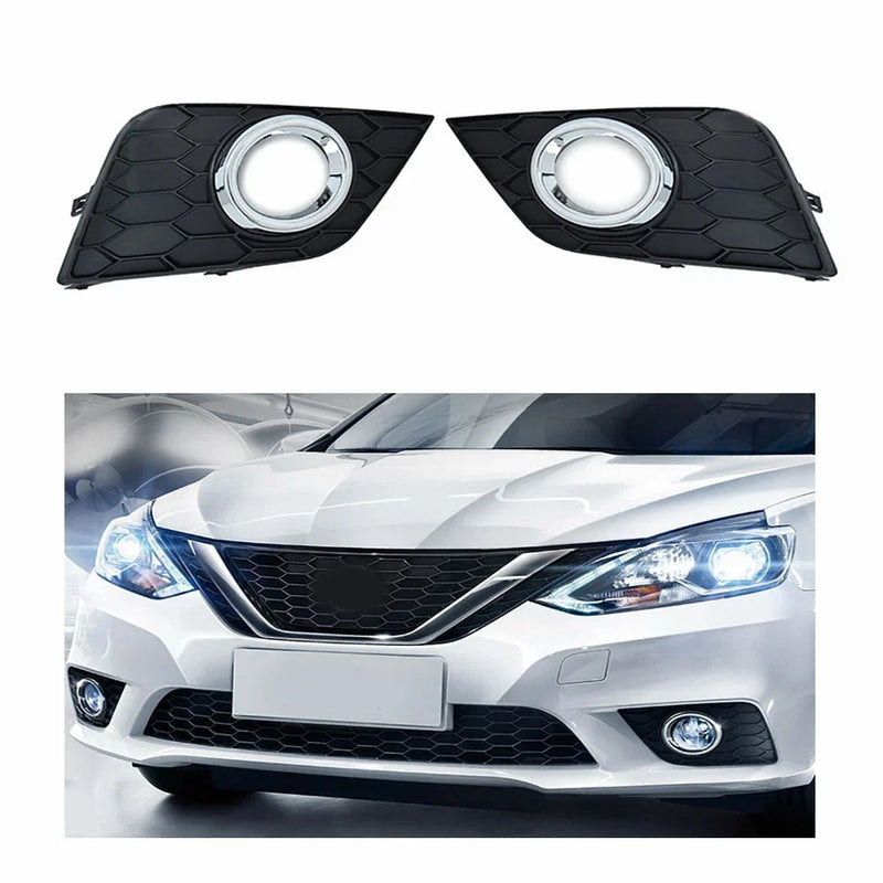 16-19 Nissan Sentra Front Bumper Fog Light Frame Cover (2016-2019)