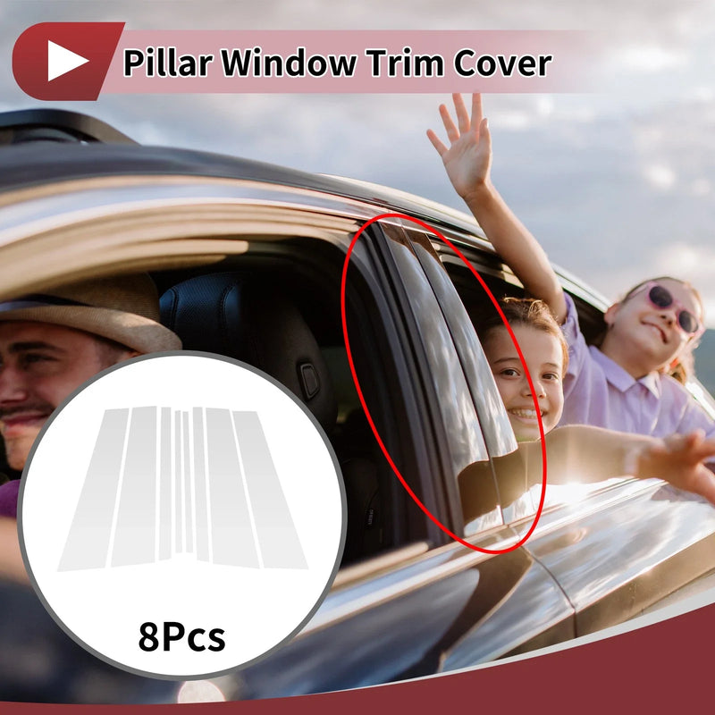 Lexus GX 400, GX 460 Front Rear Door Pillar Window Trim (2010-2023)