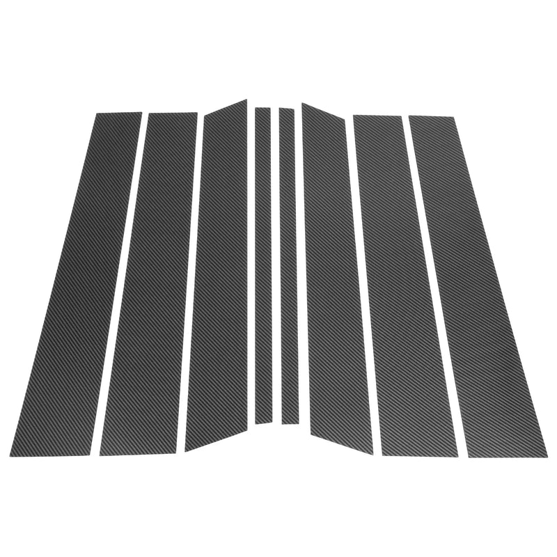 Ford Edge (2007-2014) Carbon Fiber Black 8 Pcs Door Pillar Window Trim