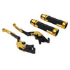 Yamaha MT-15 XSR155 XTZ125 Gold Brake Clutch Levers & Handlebar Grips Set